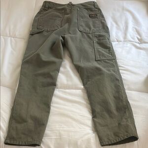 Patagonia Green Carpenter Pants with Relaxed Fit and Durable Material